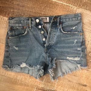 Agolde Parker Cutoff Denim Shorts